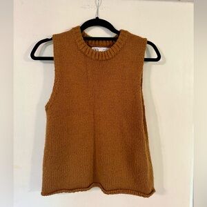 Zara Brown Sleeveless Sweater